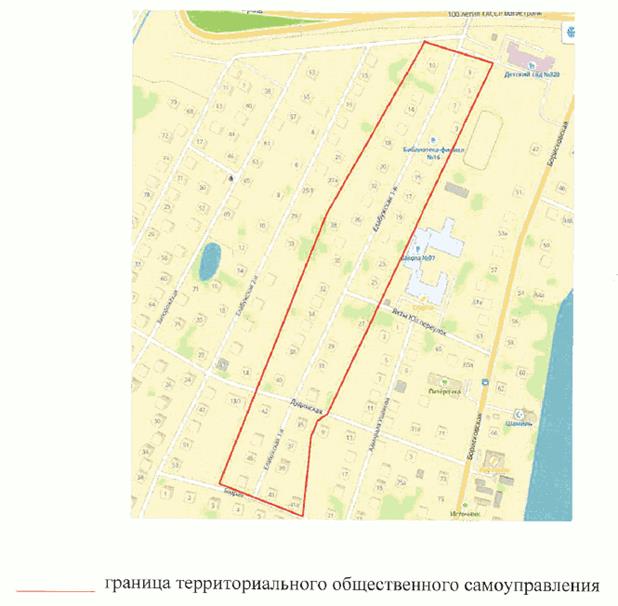 Решение Казанской городской Думы Республики Татарстан от 15.04.2026 N 8-7 "Об установлении границ территориального общественного самоуправления "1-я Елабужская". Рис. 1