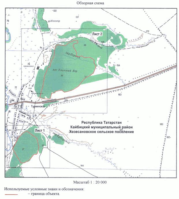 Постановление Кабинета Министров Республики Татарстан от 10.11.2022 N 1192 "Об утверждении графического описания местоположения границ памятника природы регионального значения "Турминская дача"