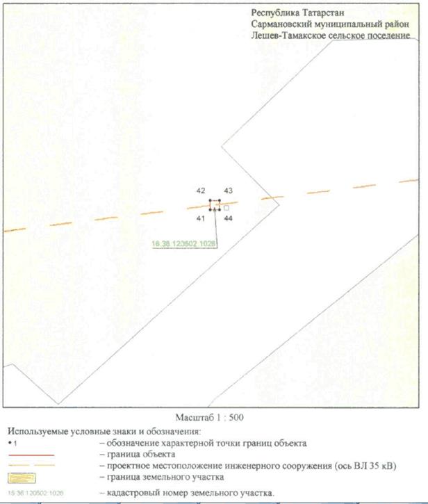 Постановление Кабинета Министров Республики Татарстан от 26.01.2023 N 43 "Об установлении публичного сервитута в интересах Акционерного общества "Сетевая компания" в целях эксплуатации объекта электросетевого хозяйства регионального значения "ВЛ 35 кВ Сармановский район 83-63 н.п. Сарманово"