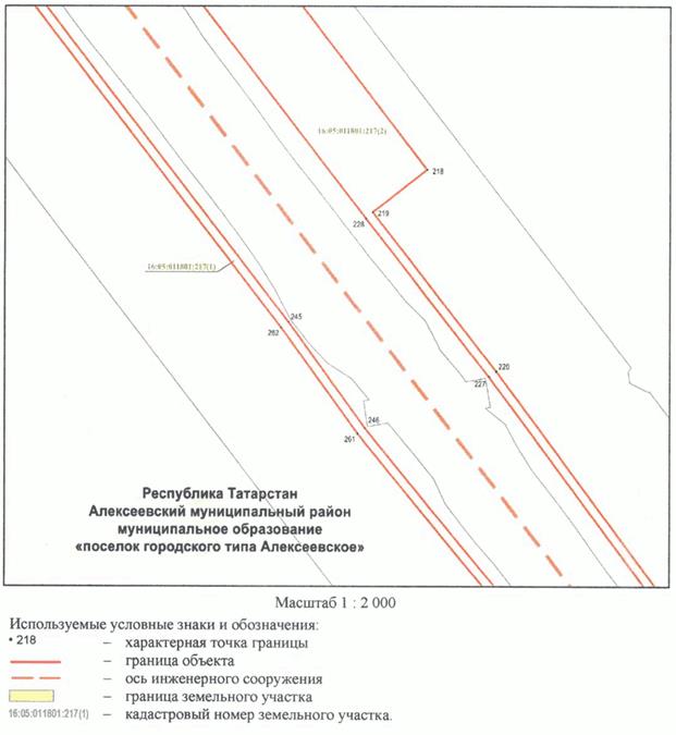 Постановление Кабинета Министров Республики Татарстан от 10.05.2023 N 577 "Об установлении публичного сервитута в интересах акционерного общества "Автострада" в целях складирования строительных и иных материалов, размещения временных или вспомогательных сооружений (включая ограждения, бытовки, навесы) и (или) строительной техники, которые необходимы для обеспечения строительства, реконструкции, ремонта объектов транспортной инфраструктуры федерального, регионального или местного значения, на срок указанных строительства, реконструкции, ремонта для обеспечения строительства объекта "Автомобильная дорога "Алексеевское - Альметьевск" в составе платной автомобильной дороги "Шали (М-7) - Бавлы (М-5)" в Республике Татарстан. 1-ый этап – км 0+00 – км 43+216"