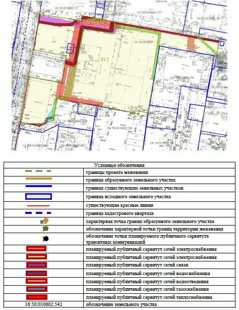 Постановление Исполнительного комитета муниципального образования города Казани Республики Татарстан от 09.02.2026 N 402 "Об утверждении проекта межевания территории по ул. Жуковского Вахитовского района". Рис. 2