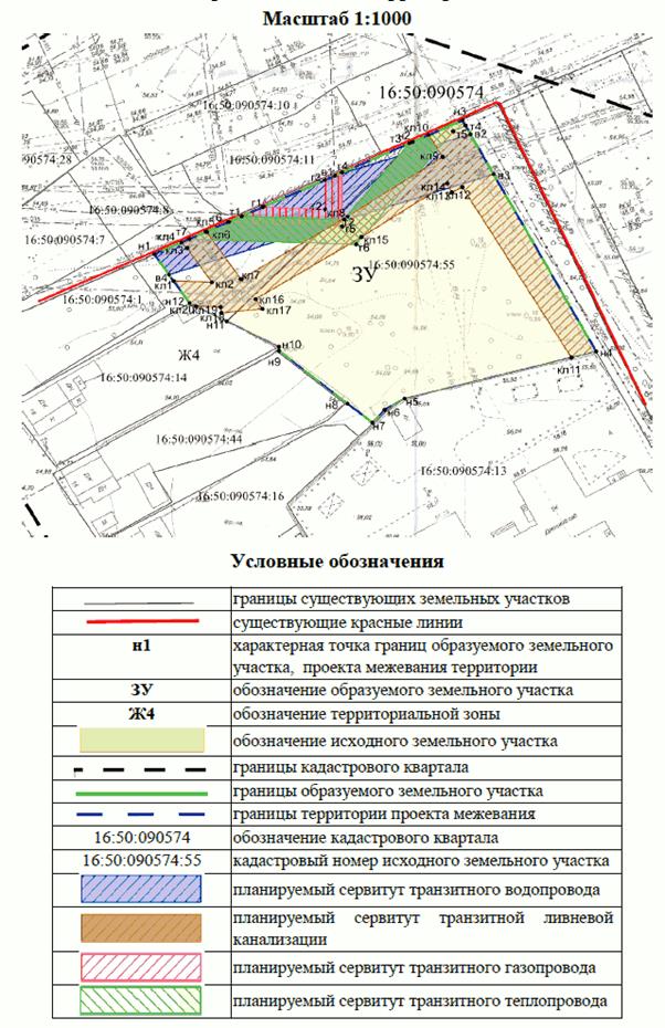 Постановление Исполнительного комитета муниципального образования города Казани Республики Татарстан от 18.02.2026 N 496 "Об утверждении проекта межевания территории по ул. Мулланура Вахитова Кировского района". Рис. 1