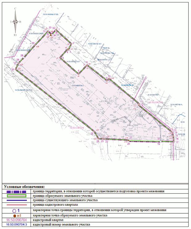 Постановление Исполнительного комитета муниципального образования города Казани Республики Татарстан от 19.02.2026 N 508 "Об утверждении проекта межевания территории по ул. Ново-Квартальная Кировского района". Рис. 1