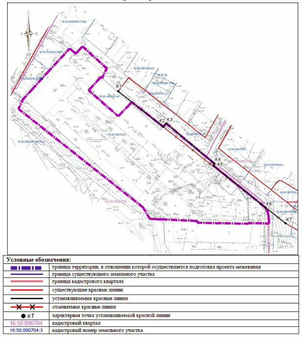 Постановление Исполнительного комитета муниципального образования города Казани Республики Татарстан от 19.02.2026 N 508 "Об утверждении проекта межевания территории по ул. Ново-Квартальная Кировского района". Рис. 2