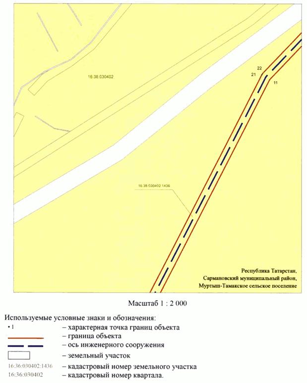 Постановление Кабинета Министров Республики Татарстан от 31.03.2026 N 317 "Об установлении публичного сервитута в целях реконструкции и эксплуатации объекта электросетевого хозяйства регионального значения "ВЛ 35 кВ Рангазар - Сарманово 2 с реконструкцией отпайки от ВЛ 35 кВ Рангазар - ПС 167 на ПС 35 кВ Сарманово". Рис. 11