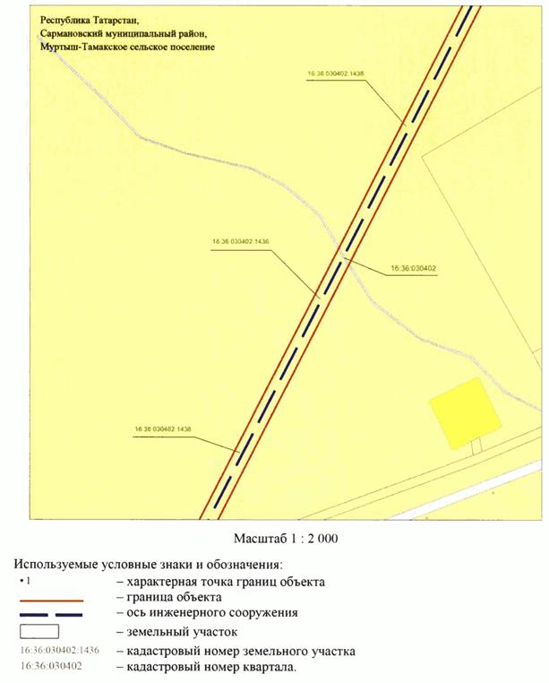Постановление Кабинета Министров Республики Татарстан от 31.03.2026 N 317 "Об установлении публичного сервитута в целях реконструкции и эксплуатации объекта электросетевого хозяйства регионального значения "ВЛ 35 кВ Рангазар - Сарманово 2 с реконструкцией отпайки от ВЛ 35 кВ Рангазар - ПС 167 на ПС 35 кВ Сарманово". Рис. 12