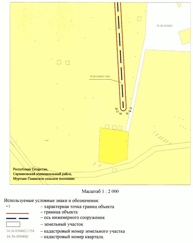 Постановление Кабинета Министров Республики Татарстан от 31.03.2026 N 317 "Об установлении публичного сервитута в целях реконструкции и эксплуатации объекта электросетевого хозяйства регионального значения "ВЛ 35 кВ Рангазар - Сарманово 2 с реконструкцией отпайки от ВЛ 35 кВ Рангазар - ПС 167 на ПС 35 кВ Сарманово". Рис. 18