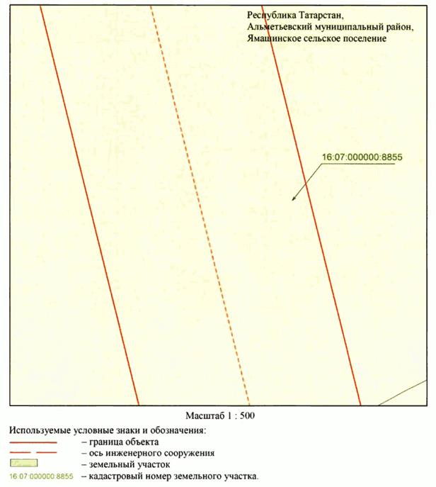 Постановление Кабинета Министров Республики Татарстан от 02.04.2026 N 336 "Об установлении публичного сервитута в целях эксплуатации линейного объекта электросетевого хозяйства регионального значения "ВЛ 110 кВ Заинск - Ямаши (оп. 253)". Рис. 3