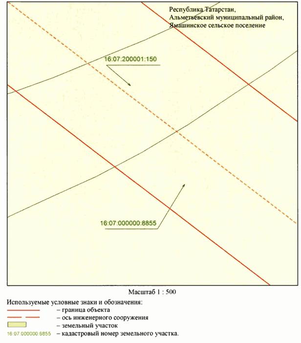 Постановление Кабинета Министров Республики Татарстан от 02.04.2026 N 336 "Об установлении публичного сервитута в целях эксплуатации линейного объекта электросетевого хозяйства регионального значения "ВЛ 110 кВ Заинск - Ямаши (оп. 253)". Рис. 33