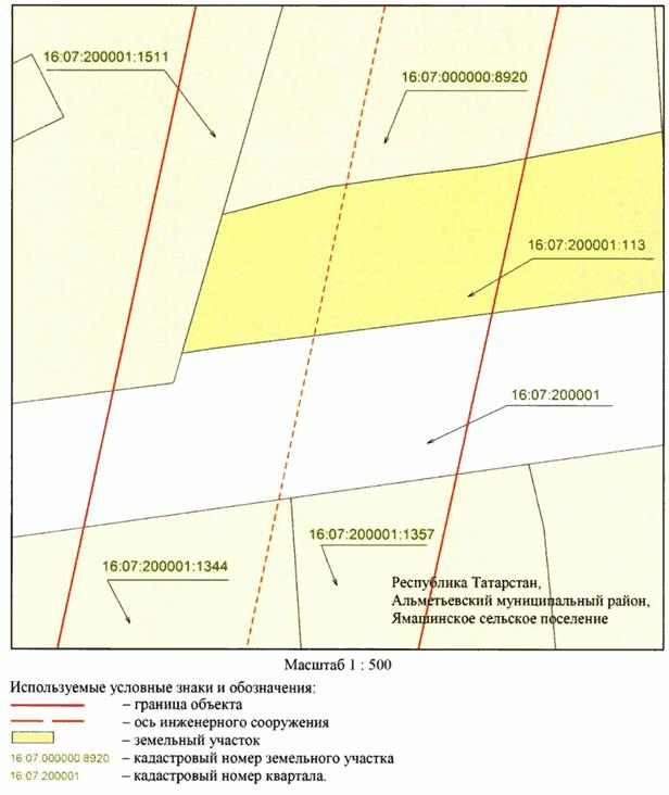 Постановление Кабинета Министров Республики Татарстан от 02.04.2026 N 336 "Об установлении публичного сервитута в целях эксплуатации линейного объекта электросетевого хозяйства регионального значения "ВЛ 110 кВ Заинск - Ямаши (оп. 253)". Рис. 45