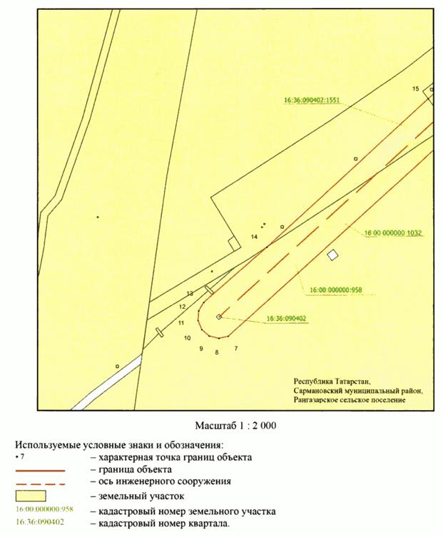 Постановление Кабинета Министров Республики Татарстан от 02.07.2026 N 836 "Об установлении публичного сервитута в целях эксплуатации объекта электросетевого хозяйства регионального значения "ВЛ-35 кВ Чишма - Михайловка". Рис. 3