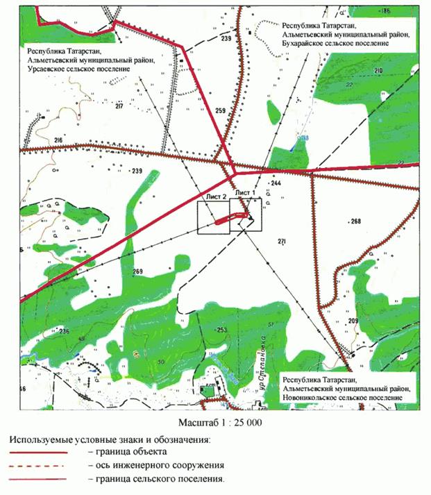 Постановление Кабинета Министров Республики Татарстан от 20.07.2026 N 891 "Об установлении публичного сервитута в целях размещения линейного объекта электросетевого хозяйства регионального значения "ВЛ 35 кВ н.п. Акташ - КНС 70-71 (168-125 ГЗУ 33 - КНС 70)". Рис. 1