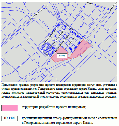 Постановление Исполнительного комитета муниципального образования города Казани Республики Татарстан от 09.09.2026 N 3199 "О подготовке проекта планировки территории в Приволжском районе г. Казани, южнее микрорайона "Лесной городок". Рис. 1