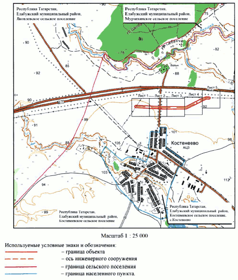 Постановление Кабинета Министров Республики Татарстан от 18.09.2026 N 1048 "Об установлении публичного сервитута в целях размещения линейного объекта электросетевого хозяйства регионального значения "ВЛ 110 кВ Морты-2 - Костенеево". Рис. 1