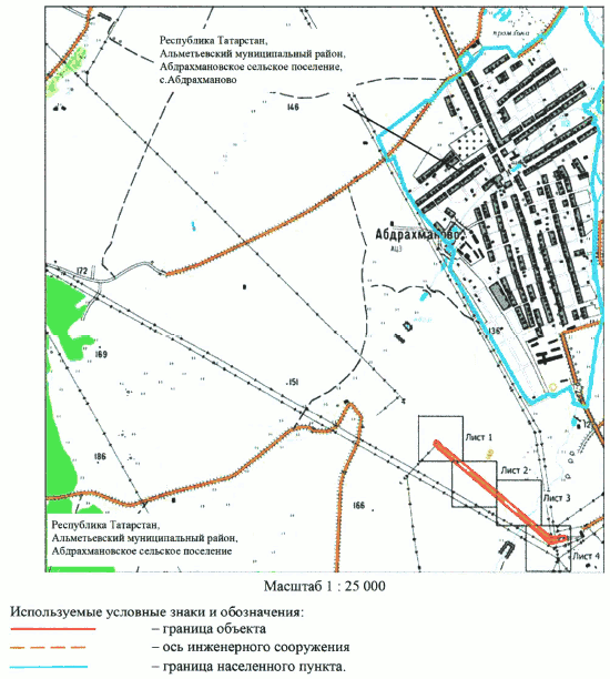 Постановление Кабинета Министров Республики Татарстан от 23.09.2026 N 1066 "Об установлении публичного сервитута в целях размещения линейного объекта электросетевого хозяйства регионального значения "ВЛ 35 кВ Альметьевский район 40-15 н.п. Абдрахманово". Рис. 1